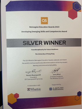 The Common Core entry “Transdisciplinarity for Future Readiness” wins Silver for the Developing Emerging Skills and Competencies category